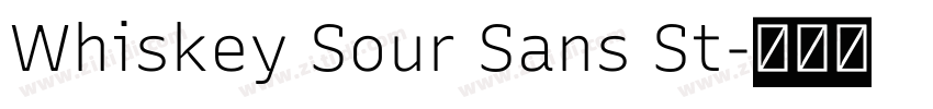 Whiskey Sour Sans St字体转换